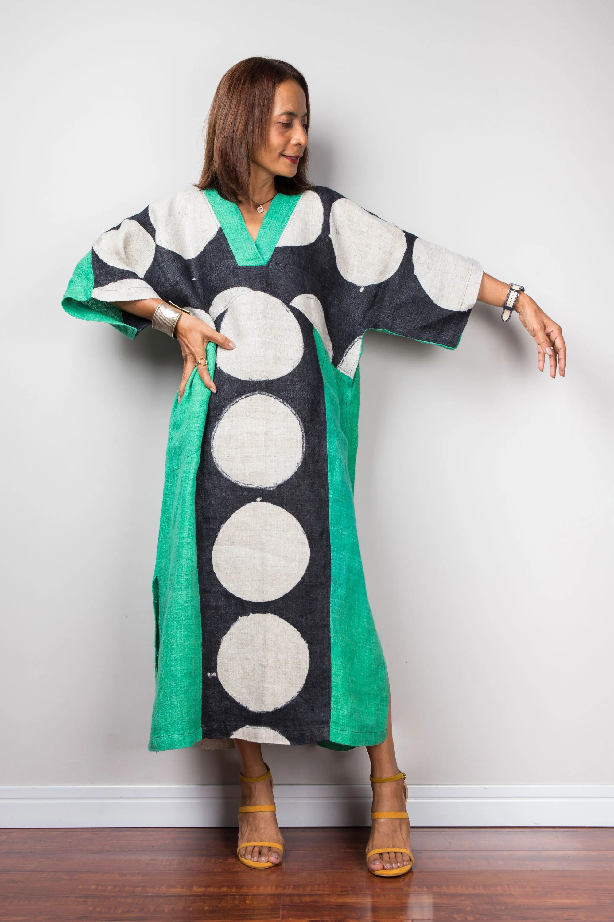 Green Kaftan dress