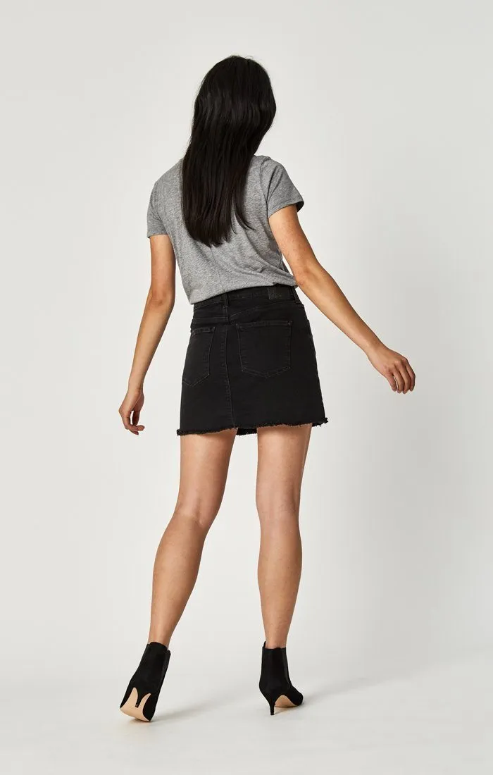 LINDSAY A-LINE SKIRT IN SMOKE STR