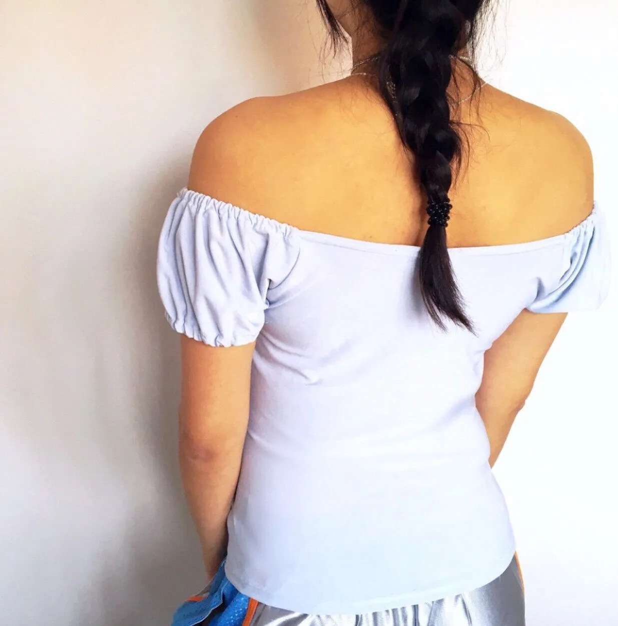 LITTLE ROSE BARDOT OFF SHOULDER TOP